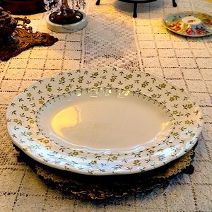 EUC- Antique English Hand Engraved Platter